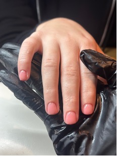 Plain builder gel manicure